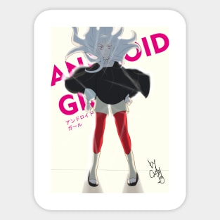 Android Girl Sticker